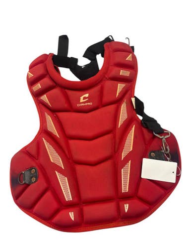 Used Champro AGE 9-12 CHEST Catchers Chest Protector Red Junior 11850-S000021776