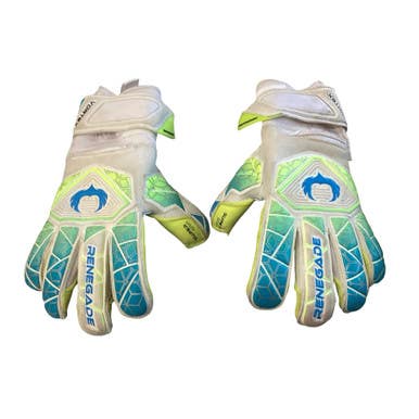 Used RENEGADE VORTEX Soccer Goalie Gloves Optic Yellow 8 11760-S000088425
