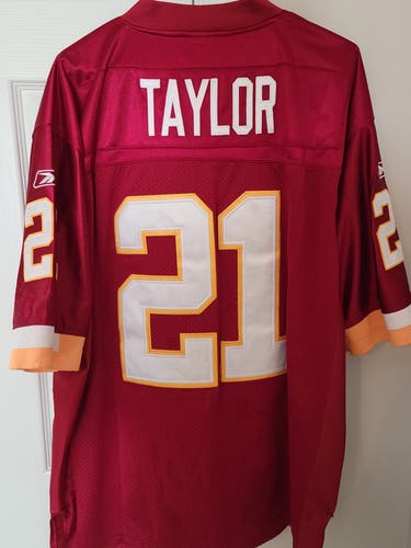 Authentic Reebok "On-Field" Sean Taylor #21 Jersey with 75th Anniversary Patch Size 52 L/XL Adult