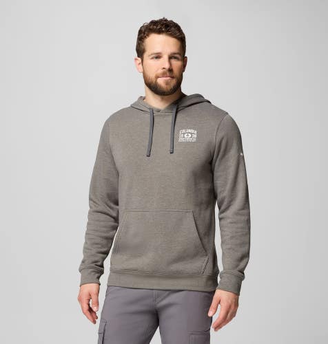 Columbia Trek Hoodie Men Large Charcoal Graphic Kangaroo Pocket Pullover JAX1108