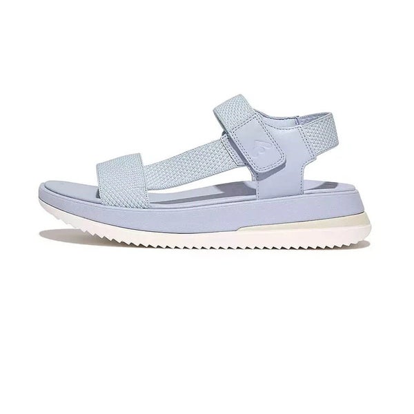 FitFlop Surff Two-Tone HK2-B12 Sandals Womens US 7 Blue Webbing Leather RHS7739