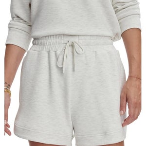 Varley Ollie Shorts Women's XL Ivory Marl Drawstring Waist High-Rise DDR2867