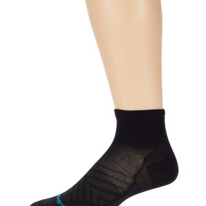 Darn Tough Run Socks Women's Medium Black Merino Wool Cushioned Active DDR2656