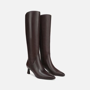 Naturalizer Deesha I8394L3206 Boot Women 7 Chocolate Snip Toe Knee High HAWK3094