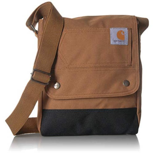 Carhartt Crossbody Bag Unisex One Size Brown Adjustable Strap Outdoor DDR2655