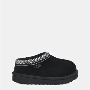 Ugg Tasman II 1019066T-BLK Slipper Kids 10 Black Suede Round Toe Slip-On RHS7766
