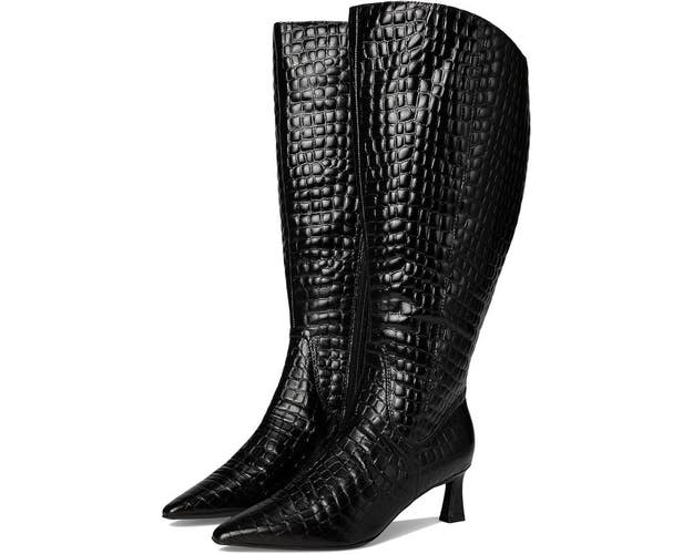 Naturalizer Deesha I8394L7012 Boots Womens 8.5 Black Snip Toe Knee High HAWK3084