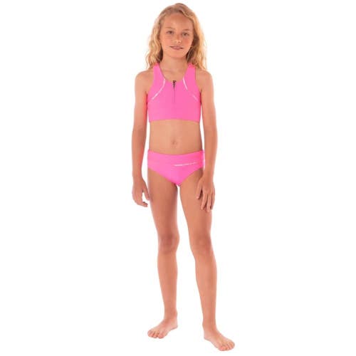 Maaji Poppy Bikini Set Girls 14 Fucshia Reversible Racerback Swimwear DDR2638