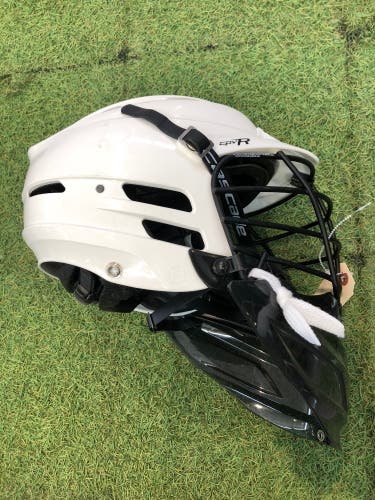 White Adult Medium/Large Goalie Cascade CPV-R Helmet (Used)