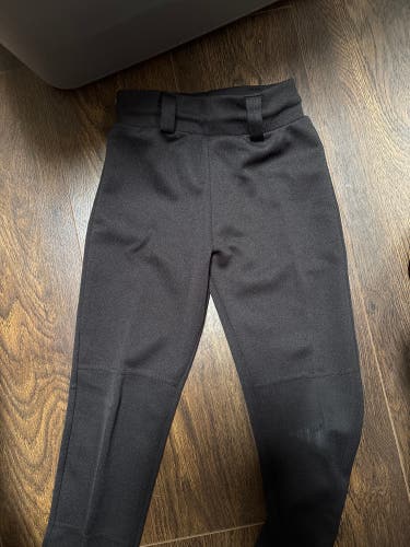 Black Unisex XXS Youth Easton Game Pants (Used)