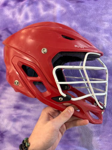 Red Adult Warrior Burn Helmet (Used)