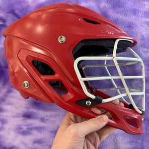 Red Adult Warrior Burn Helmet (Used)