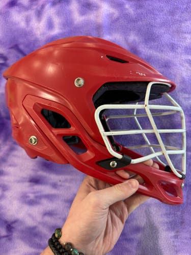 Red Adult Warrior Burn Helmet (Used)