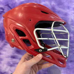 Red Adult Warrior Burn Helmet (Used)