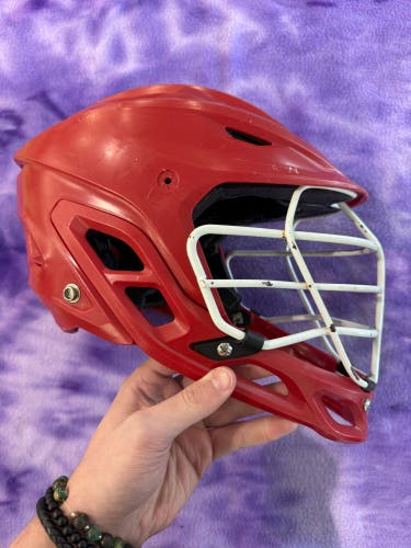 Red Adult Warrior Burn Helmet (Used)