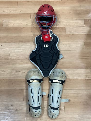 Youth Catcher's Set | Easton Helmet, Wilson Chest & Shins