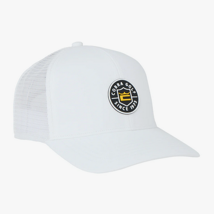 NEW 2026 Cobra Shield Trucker White Adjustable Snapback Hat/Cap