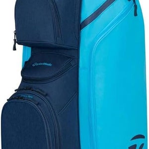 NEW 2026 TaylorMade Cart Lite Navy/Cyan 14-Way Golf Cart Bag