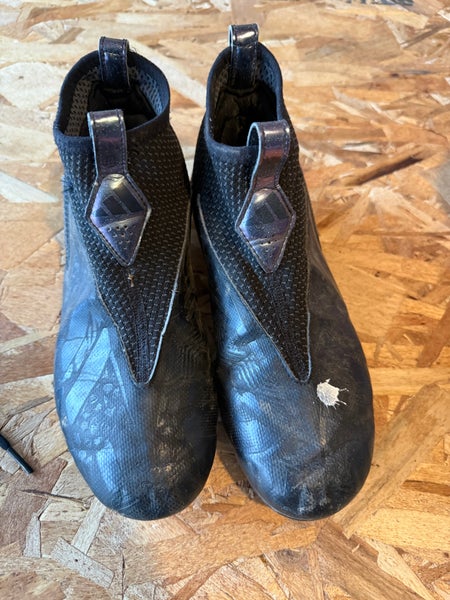 Black Unisex 5Y (Big Kids / Youth) Youth Adidas Adizero Mid Top Molded Cleats (Used)