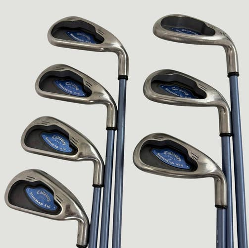 Callaway Steelhead X-16 Irons 4 5 6 7 8 9 PW System UL45 Ladies RH