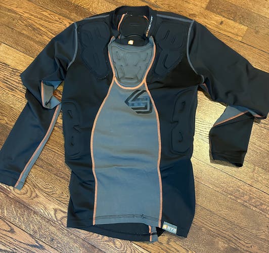 Black Large Men's Shock Doctor Goalie Compression Padded Shirt & Pants (Used)