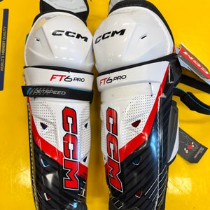 Junior CCM JetSpeed FT6 Pro 13" Shin Pads (New)