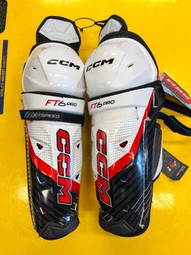 Junior CCM JetSpeed FT6 Pro 13" Shin Pads (New)