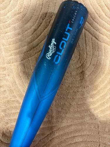 2023 Rawlings Clout Alloy Bat USSSA Certified (-10) Alloy 19 oz 29" (Used)