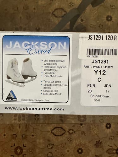 Jackson Ultima Excel Figure Skates C Junior 12 (New)