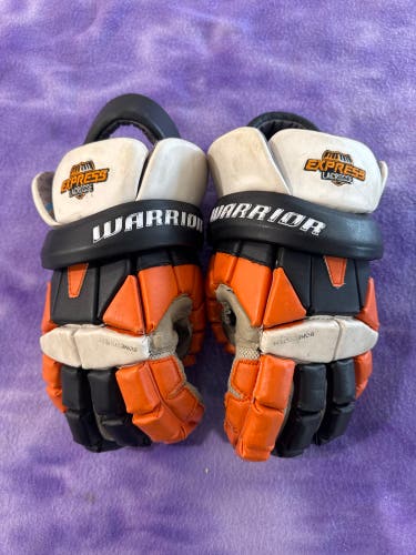 Orange Warrior Evo Lacrosse Gloves (Used)