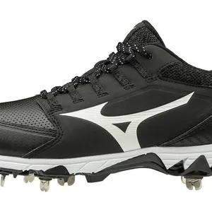 Black Women's Size M 6.5 (W 7.5) Mizuno Low Top Metal (New)