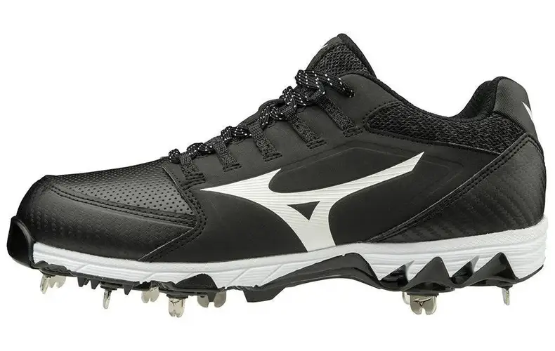 Black Women's Size M 6.5 (W 7.5) Mizuno Low Top Metal (New)