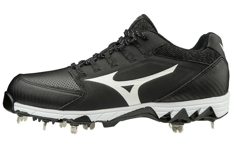Black Women's Size M 6.5 (W 7.5) Mizuno Low Top Metal (New)