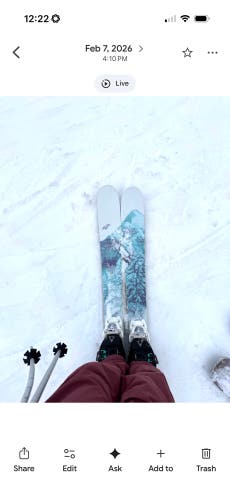 2023 Nordica Santa Ana 92 151 cm All Mountain Skis With grip walk bindings