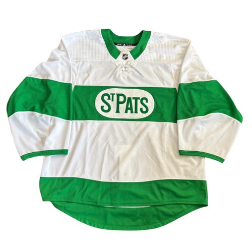 Adidas Team Issued Toronto Maple Leafs ST PATS Authentic Pro NHL Hockey Game Jersey 58G Goalie Cut