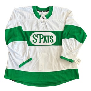 Adidas Team Issued Toronto Maple Leafs ST PATS Authentic Pro NHL Hockey Game Jersey 60