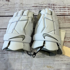 White Nike Vapor Lacrosse Gloves (New)