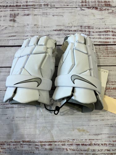 White Nike Vapor Lacrosse Gloves (New)