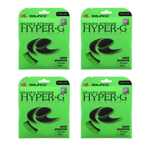 Solinco Hyper G Tennis String - 4 Packs