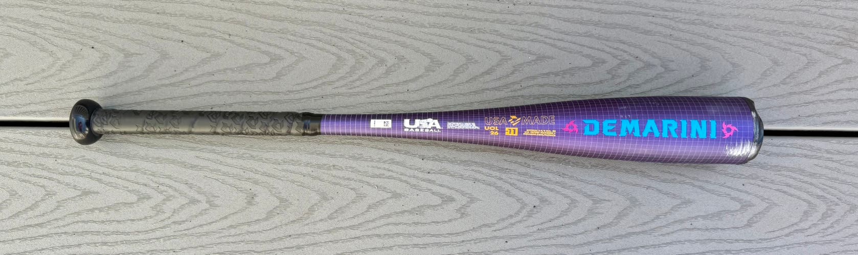 2026 DeMarini Voodoo One Alloy USABat Certified Bat (-11) 15 oz 26" (Used)