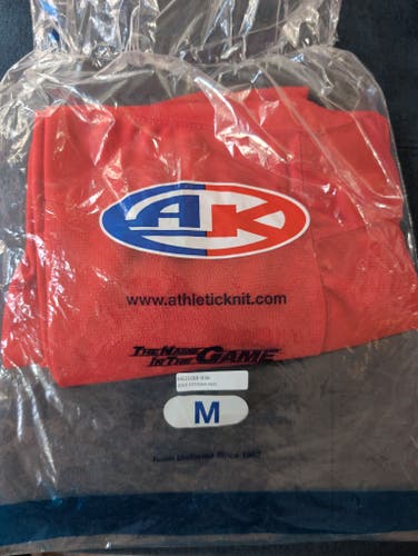 Red Intermediate Medium Athletic Knit Socks (New)