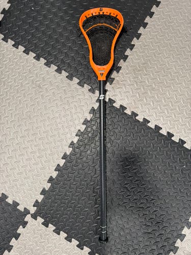 Orange Gait Torq 2 Head paired with Gait Ice Shaft