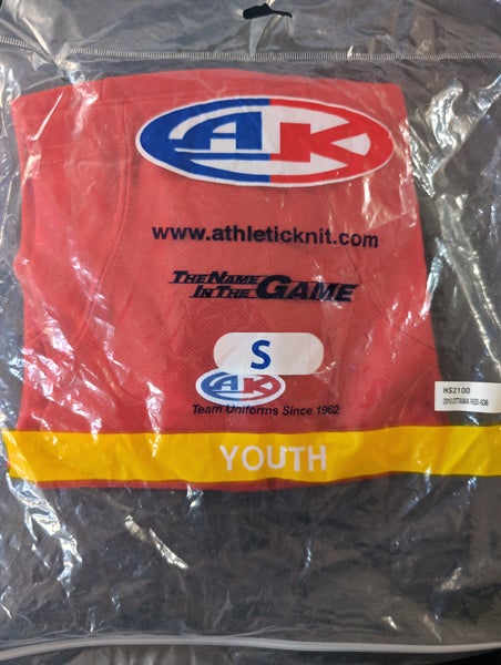 Red Youth Small Athletic Knit Socks