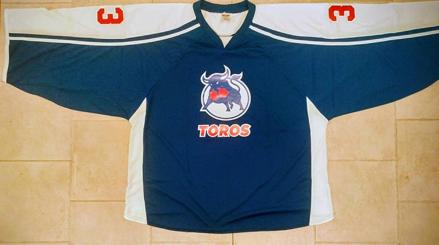 H7600 "Toros" Style Hockey Goalie Jersey - 4XL - Royal -NEW
