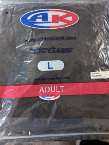 Black Senior Large Athletic Knit Socks (New)