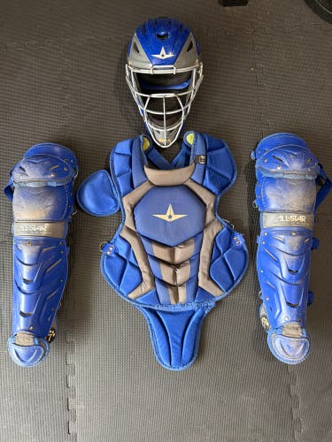 Blue All Star System 7 Axis Catcher's Set (Used)