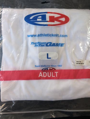 White Senior Large Athletic Knit Socks (New)