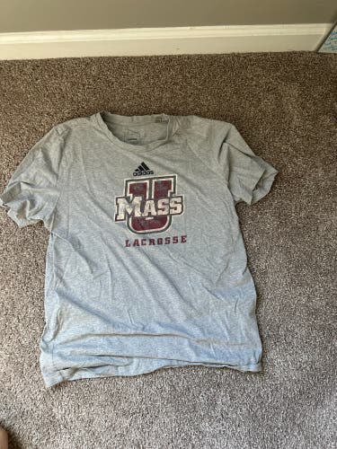 Gray Medium/Large Boys Adidas Shirt (Used)