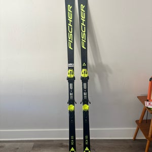 Fischer 183 cm Racing RC4 WC GS Skis With Bindings Max Din 14 (Used)