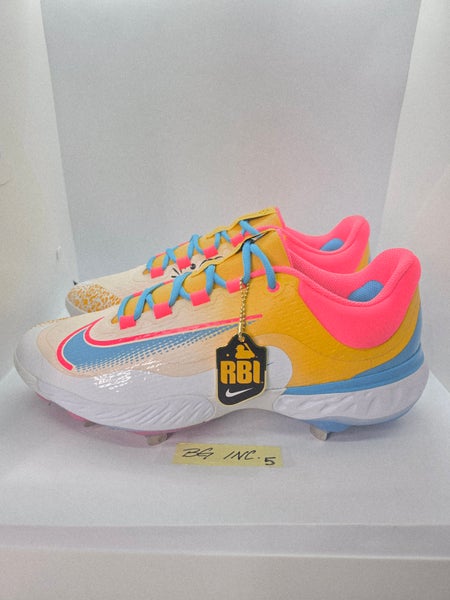 Nike RBI x Alpha Huarache Elite 4 Low Metal Baseball Cleats FZ7345-700 Size 12.5